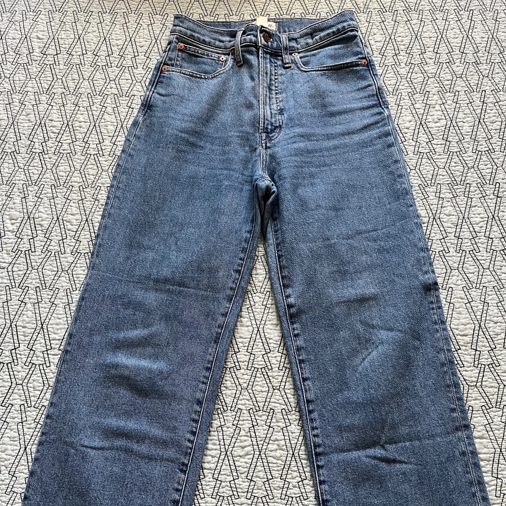 Madewell The Perfect Vintage Wide-Leg Crop Jean Montclare Wash